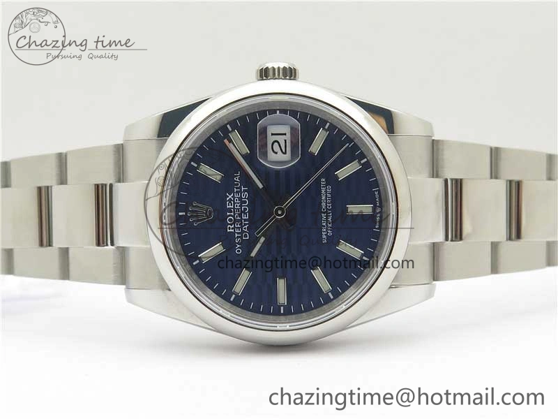 DateJust 36 SS 126200 BP Maker 1:1 Best Edition Blue Dial on Oyster Bracelet