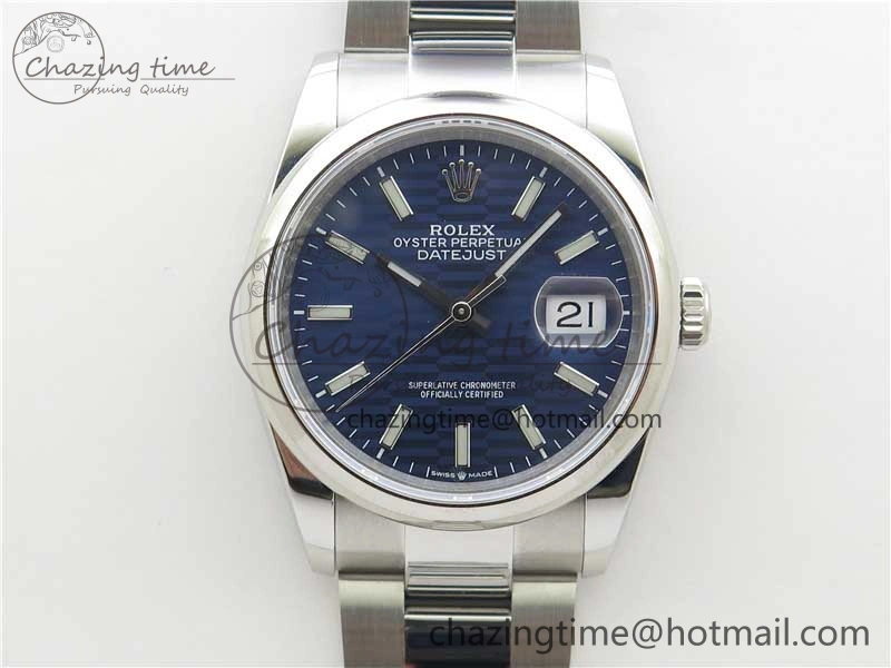 DateJust 36 SS 126200 BP Maker 1:1 Best Edition Blue Dial on Oyster Bracelet