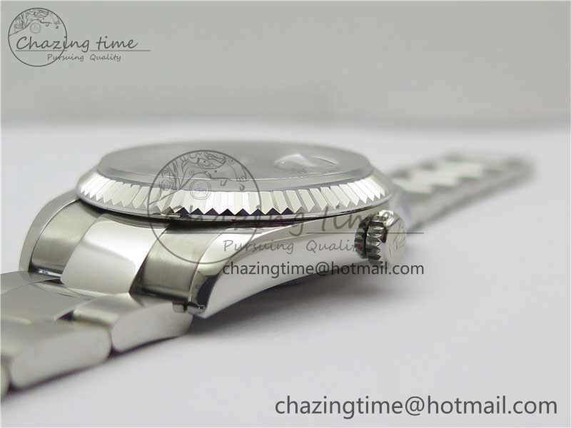 DateJust 36 SS 126200 BP Maker 1:1 Best Edition Fluted Bezel Blue Dial on Oyster Bracelet