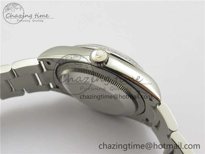 DateJust 36 SS 126200 BP Maker 1:1 Best Edition Fluted Bezel Blue Dial on Oyster Bracelet