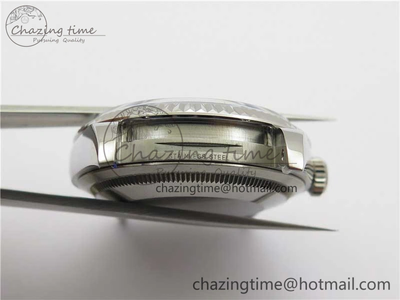 DateJust 36 SS 126200 BP Maker 1:1 Best Edition Fluted Bezel Blue Dial on Oyster Bracelet