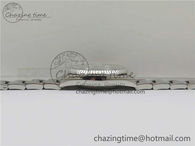 DateJust 36 SS 126200 BP Maker 1:1 Best Edition Fluted Bezel Gray Roman Dial on Oyster Bracelet