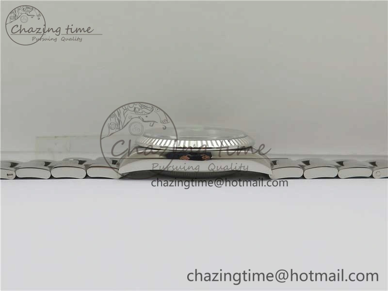 DateJust 36 SS 126200 BP Maker 1:1 Best Edition Fluted Bezel Gray Roman Dial on Oyster Bracelet