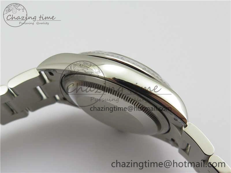 DateJust 36 SS 126200 BP Maker 1:1 Best Edition Fluted Bezel Gray Roman Dial on Oyster Bracelet