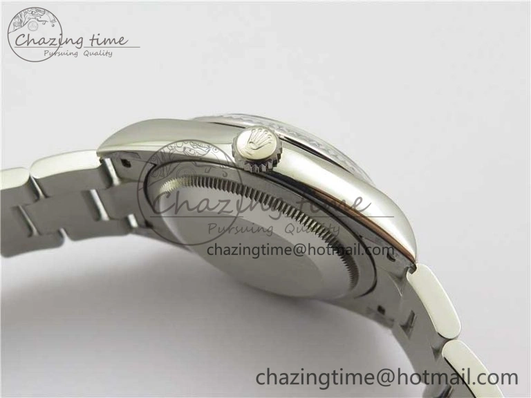 DateJust 36 SS 126200 BP Maker 1:1 Best Edition Fluted Bezel Gray Roman Dial on Oyster Bracelet