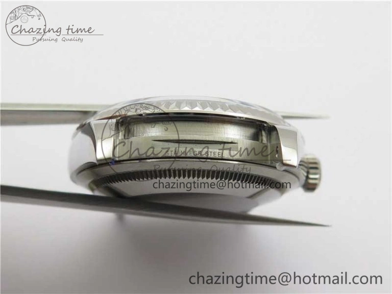 DateJust 36 SS 126200 BP Maker 1:1 Best Edition Fluted Bezel Gray Roman Dial on Oyster Bracelet