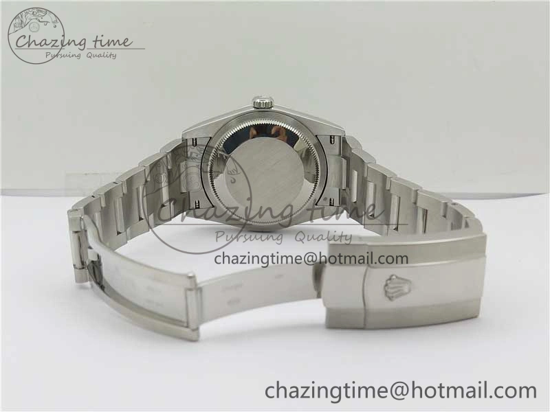 DateJust 36 SS 126200 BP Maker 1:1 Best Edition Fluted Bezel Gray Roman Dial on Oyster Bracelet