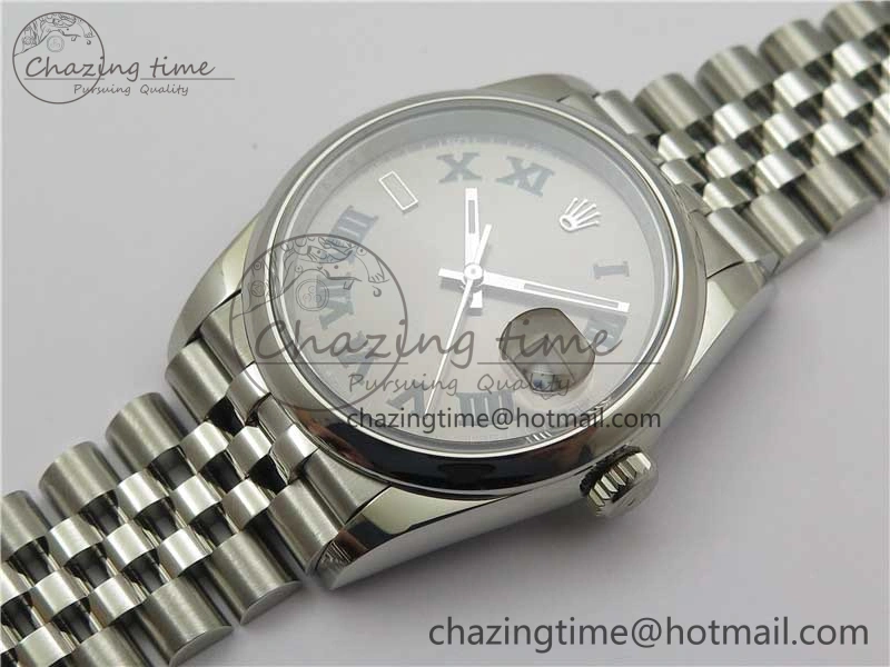 DateJust 36 SS 126200 BP Maker 1:1 Best Edition Gray Roman Dial on Jubilee Bracelet