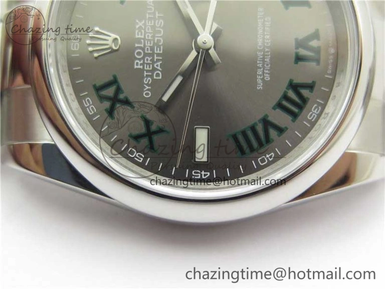 DateJust 36 SS 126200 BP Maker 1:1 Best Edition Gray Roman Dial on Oyster Bracelet