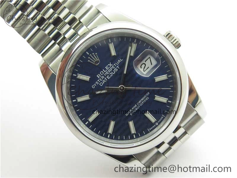 DateJust 36 SS 126200 BP Maker 1:1 Best Edition New Blue Dial on Jubilee Bracelet