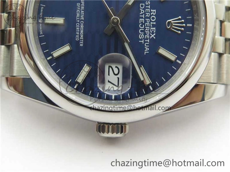 DateJust 36 SS 126200 BP Maker 1:1 Best Edition New Blue Dial on Jubilee Bracelet
