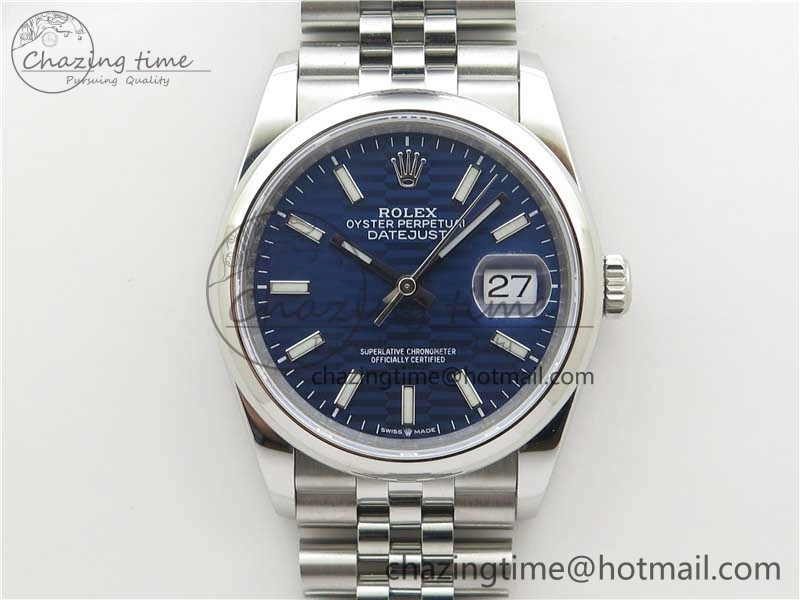 DateJust 36 SS 126200 BP Maker 1:1 Best Edition New Blue Dial on Jubilee Bracelet