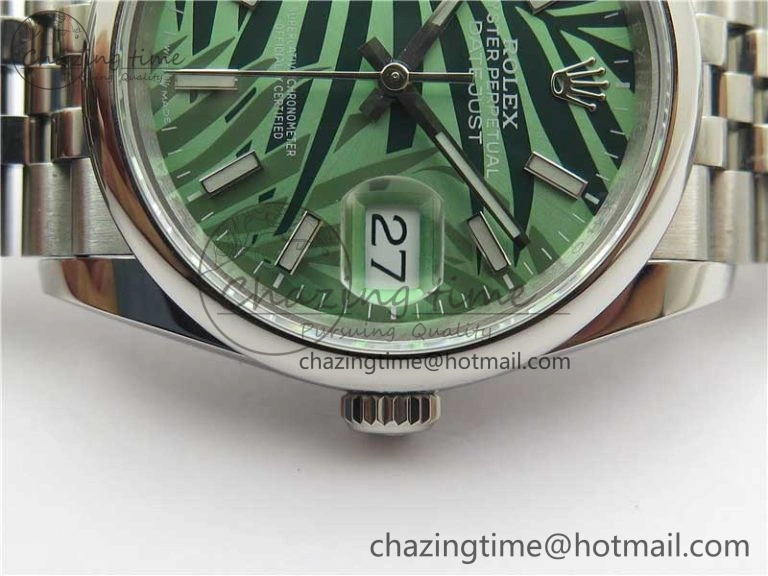 DateJust 36 SS 126200 BP Maker 1:1 Best Edition New Green Dial on Jubilee Bracelet