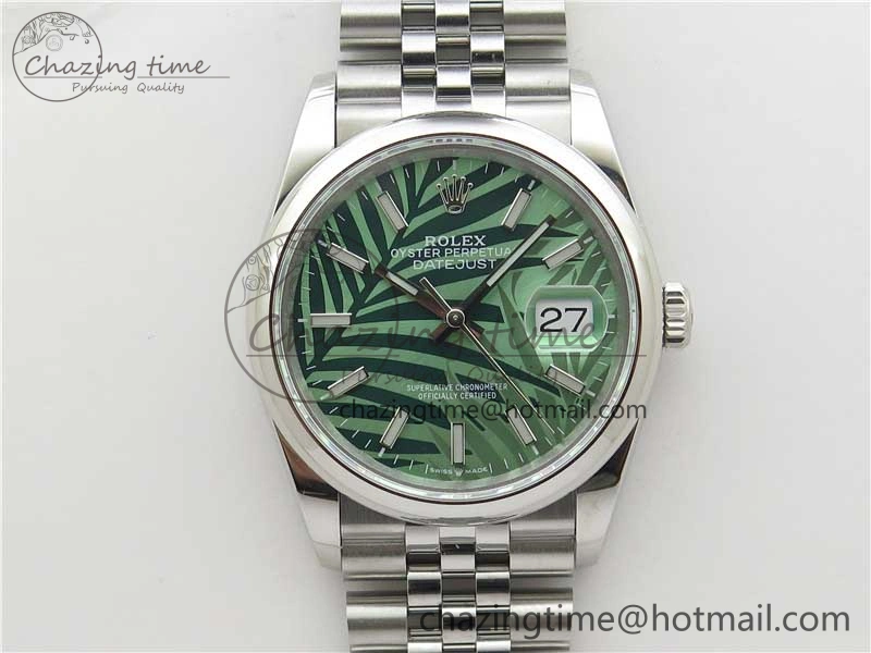 DateJust 36 SS 126200 BP Maker 1:1 Best Edition New Green Dial on Jubilee Bracelet