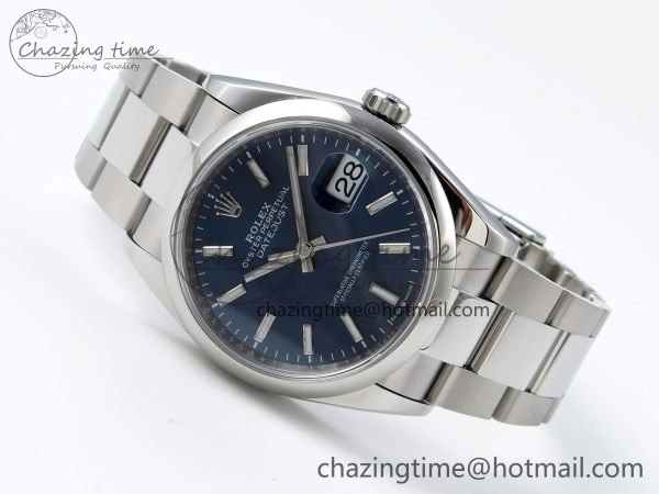 DateJust 36 SS 126200 VSF 1:1 Best Edition 904L Steel Blue Dial on Oyster Bracelet VS3235
