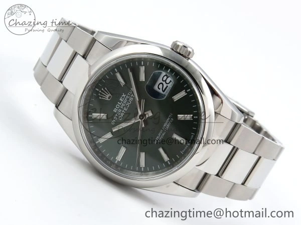 DateJust 36 SS 126200 VSF 1:1 Best Edition 904L Steel Green Dial on Oyster Bracelet VS3235