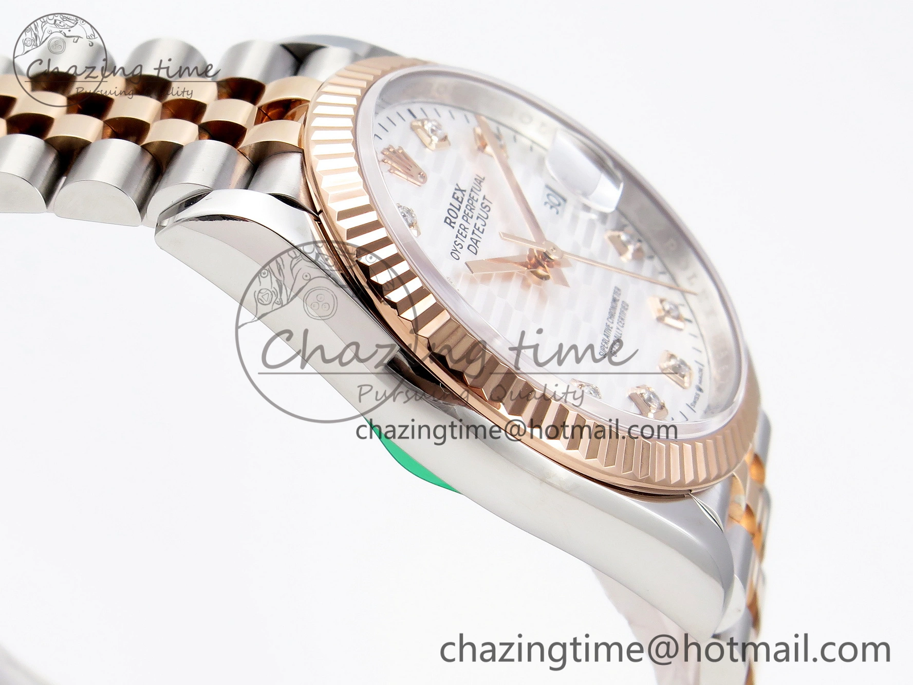 DateJust 36 SS 126231 VSF 1:1 Best Edition 904L Steel Silver Textured Diamonds Dial on Jubilee Bracelet VS3235