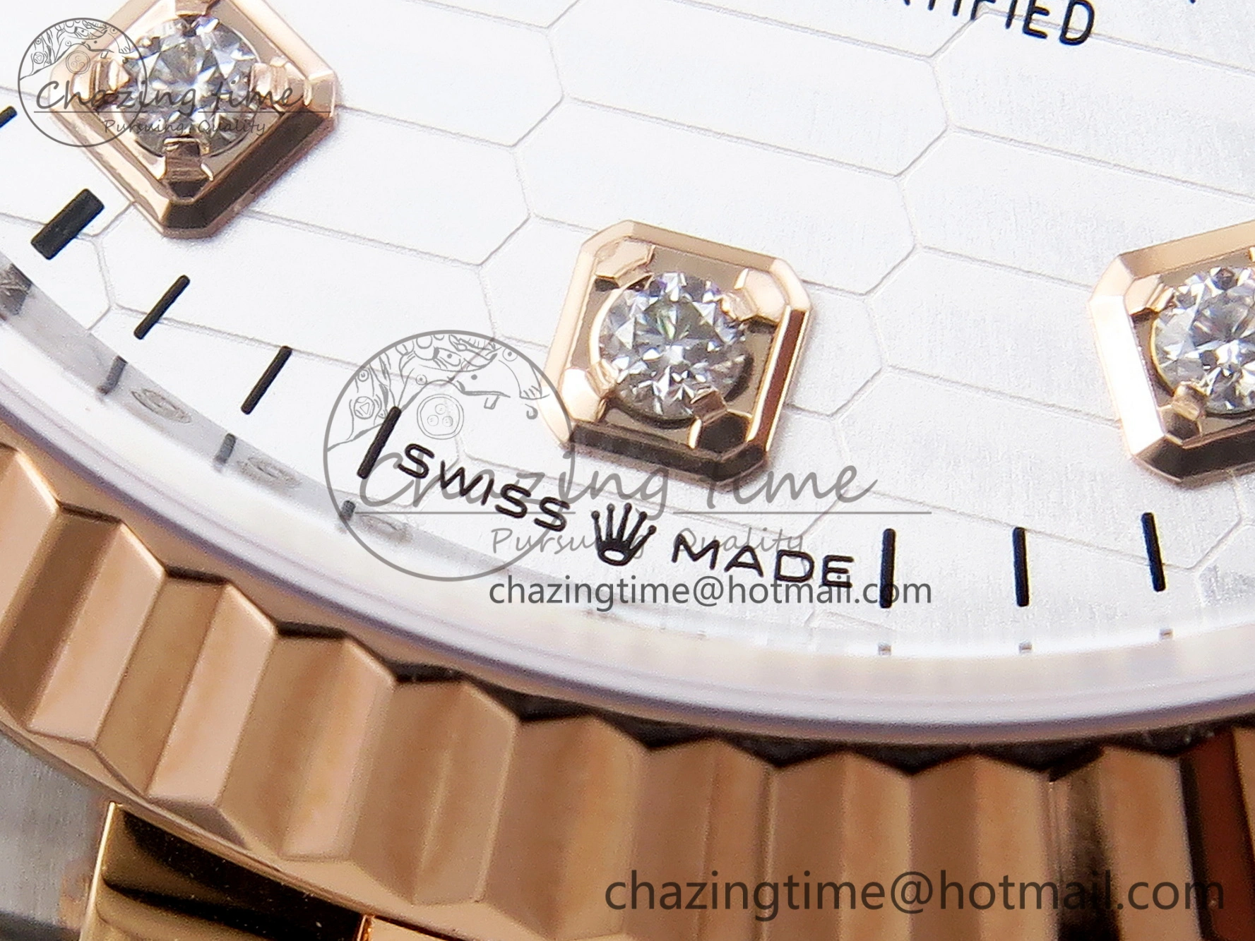 DateJust 36 SS 126231 VSF 1:1 Best Edition 904L Steel Silver Textured Diamonds Dial on Jubilee Bracelet VS3235
