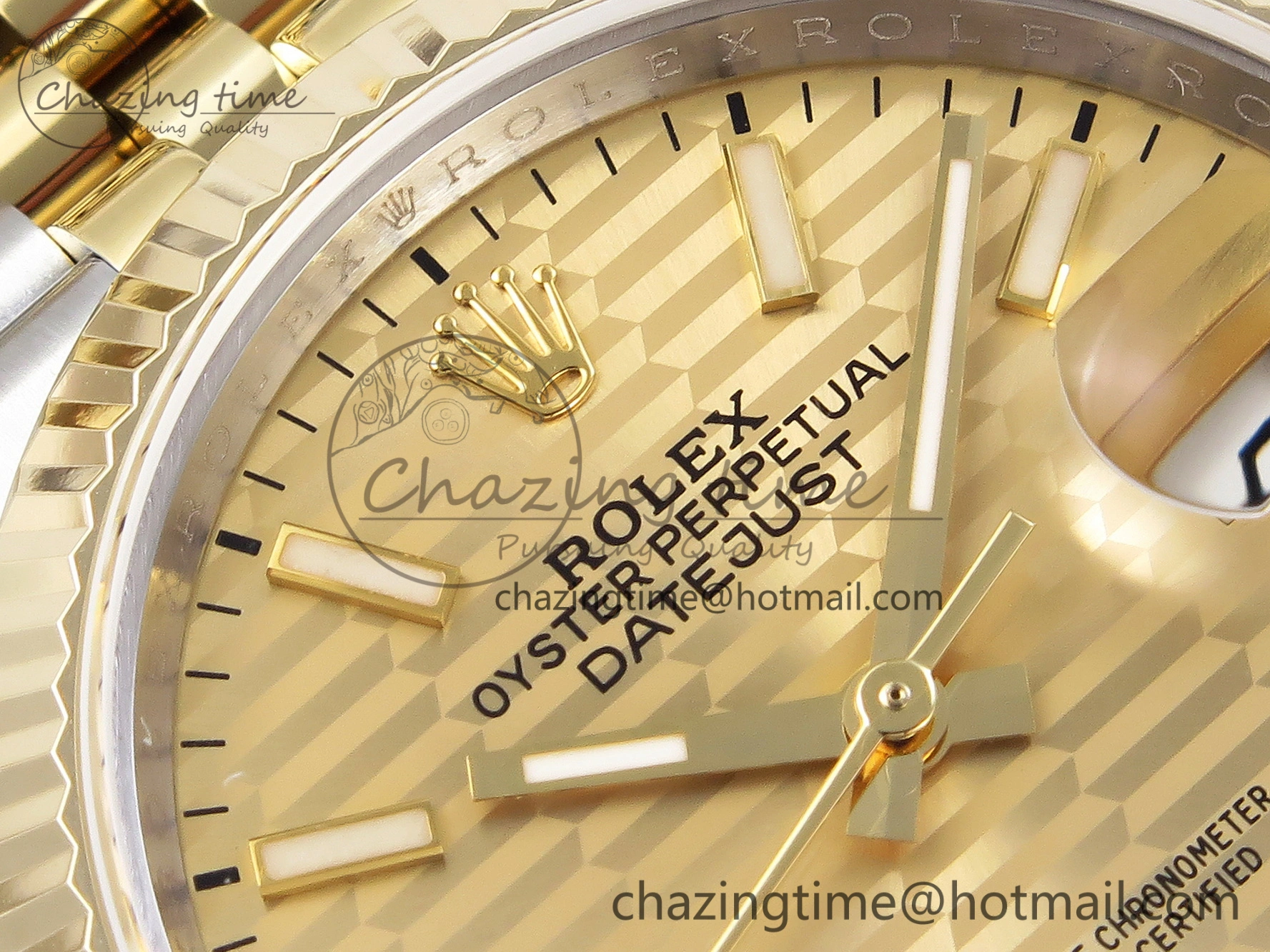 DateJust 36 SS 126233 BP Maker 1:1 Best Edition YG Textured Dial on SS YG Jubilee Bracelet A2824