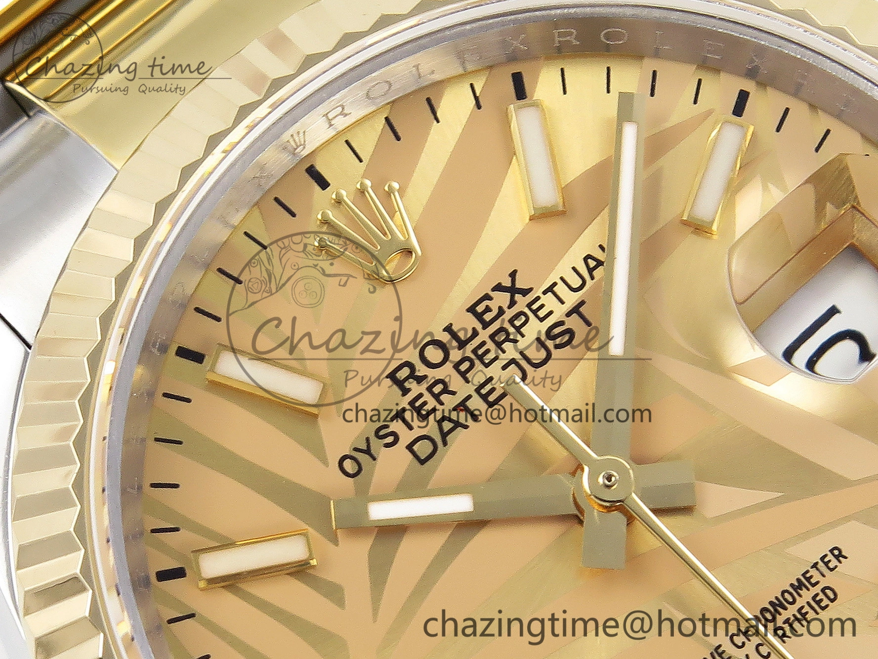 DateJust 36 SS 126233 BP Maker 1:1 Best Edition YG Textured Dial on SS YG Oyster Bracelet A2824