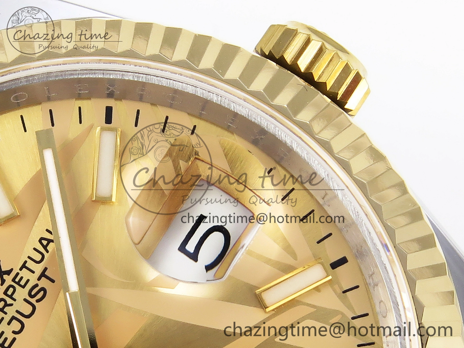 DateJust 36 SS 126233 BP Maker 1:1 Best Edition YG Textured Dial on SS YG Oyster Bracelet A2824