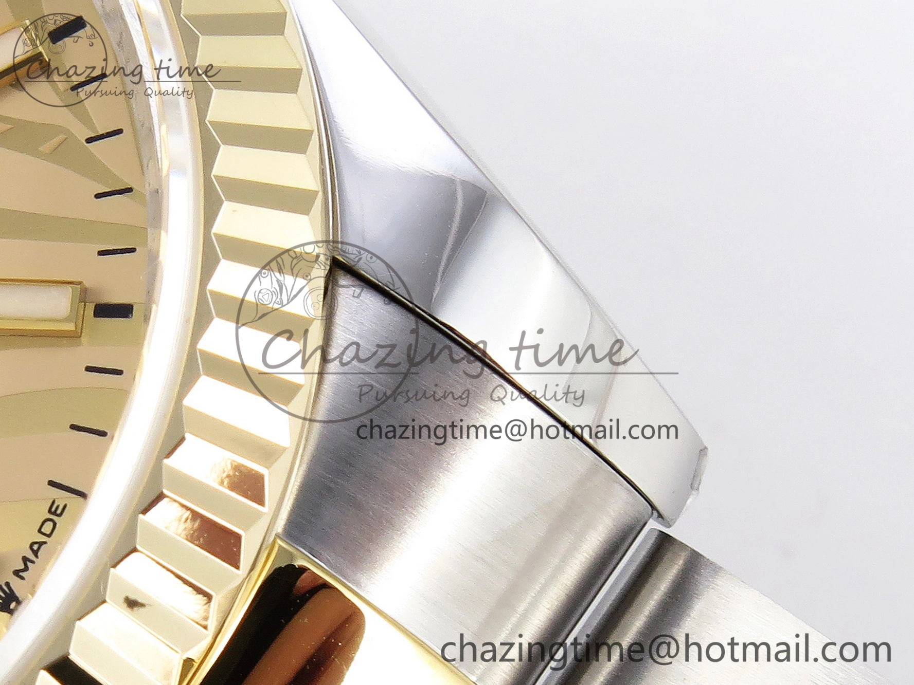 DateJust 36 SS 126233 BP Maker 1:1 Best Edition YG Textured Dial on SS YG Oyster Bracelet A2824