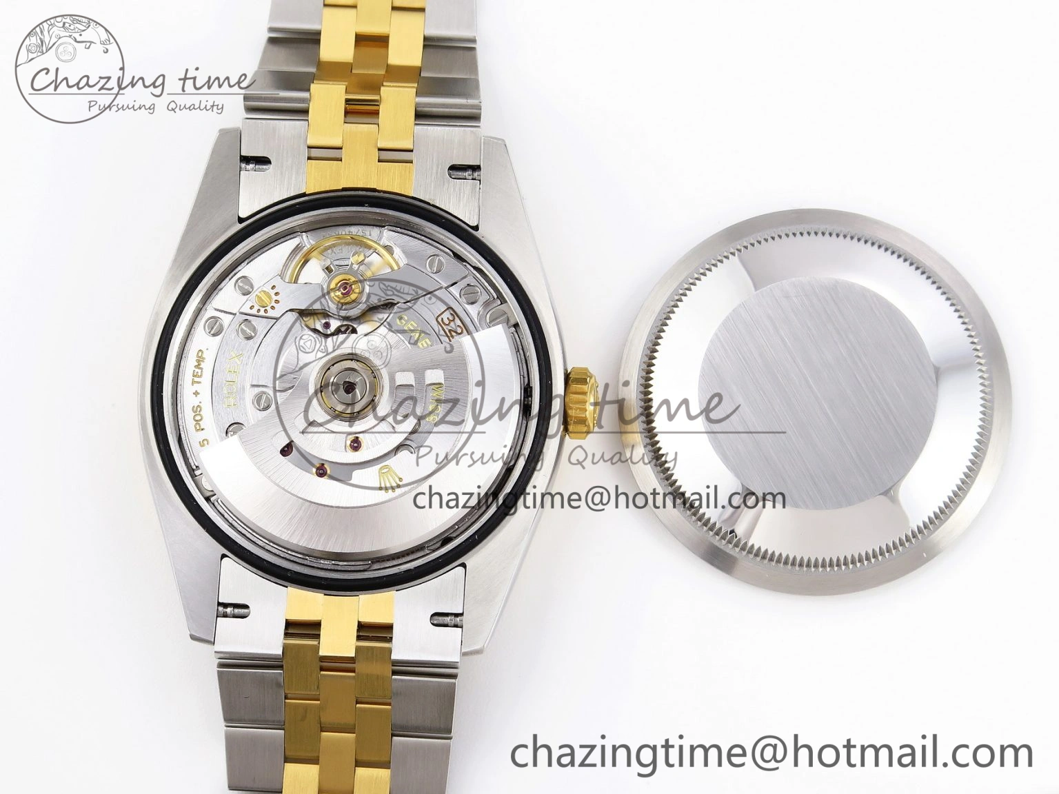 DateJust 36 SS 126233 VSF 1:1 Best Edition 904L Steel YG Textured Dial on Jubilee Bracelet VS3235