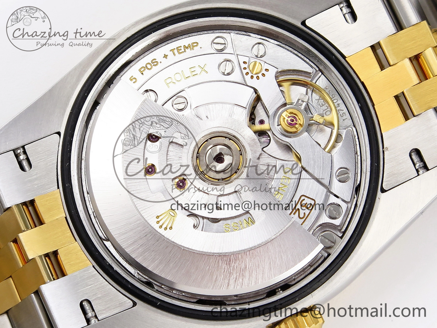DateJust 36 SS 126233 VSF 1:1 Best Edition 904L Steel YG Textured Dial on Jubilee Bracelet VS3235