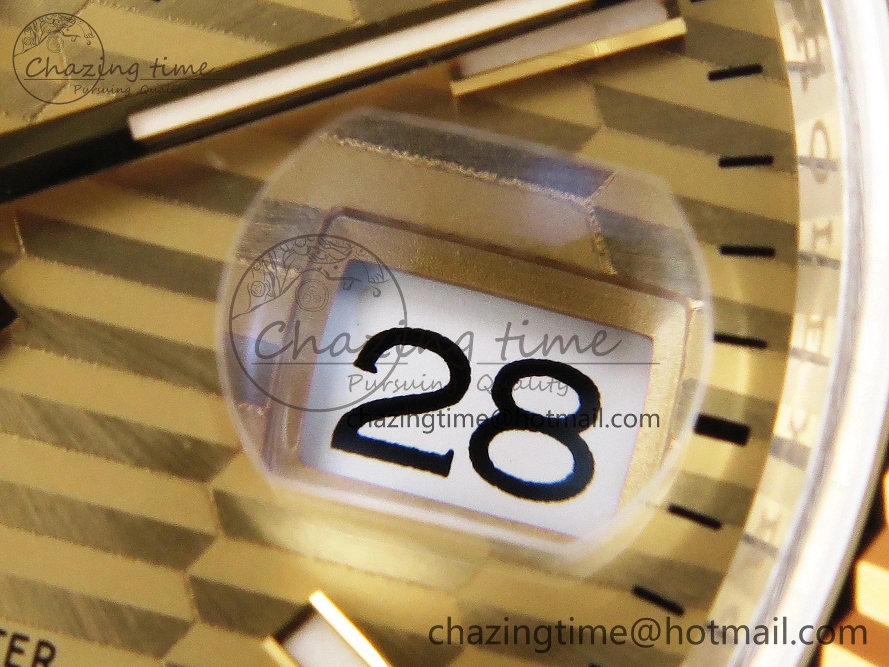 DateJust 36 SS 126233 VSF 1:1 Best Edition 904L Steel YG Textured Dial on Jubilee Bracelet VS3235