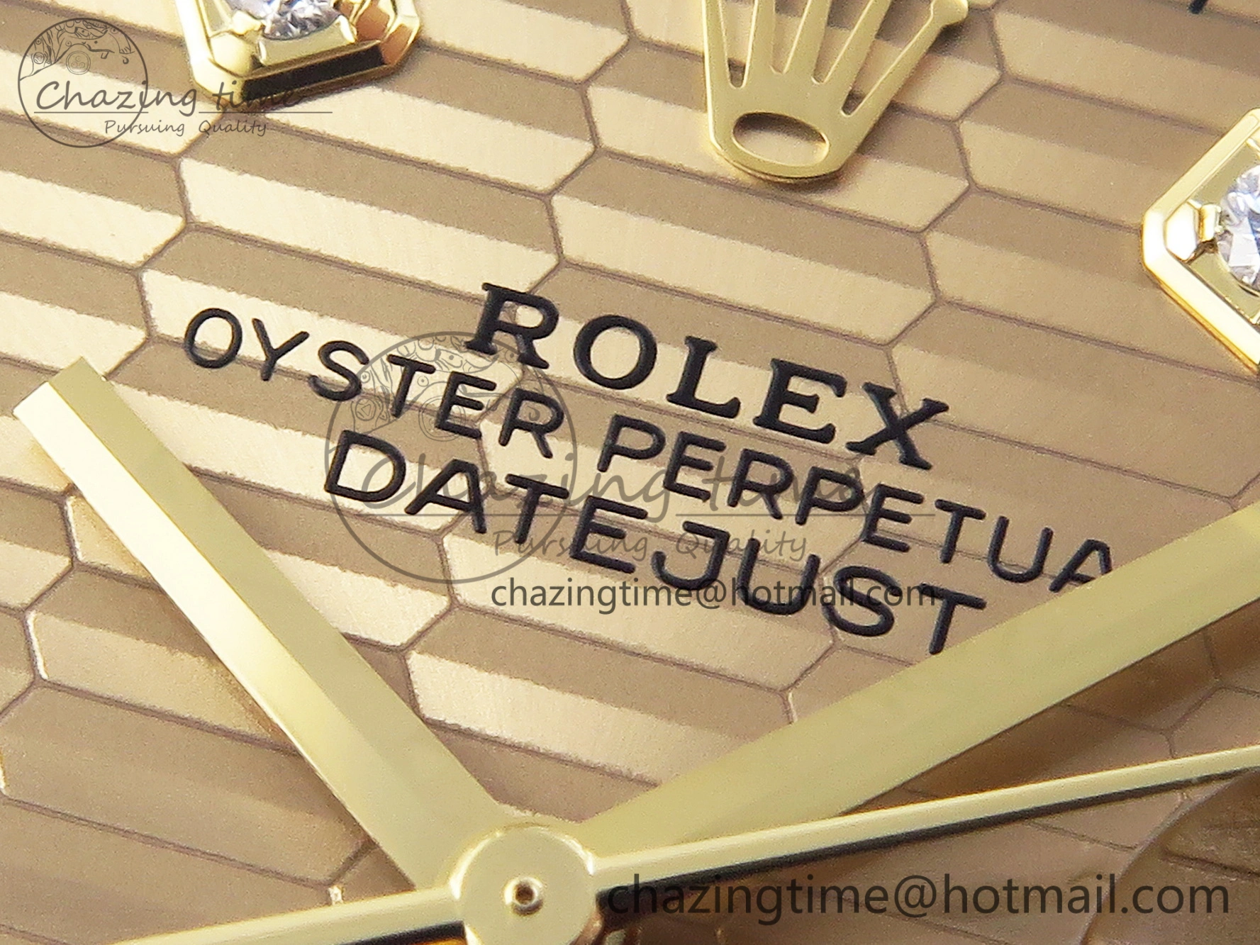 DateJust 36 SS 126233 VSF 1:1 Best Edition 904L Steel YG Textured Diamonds Dial on Jubilee Bracelet VS3235