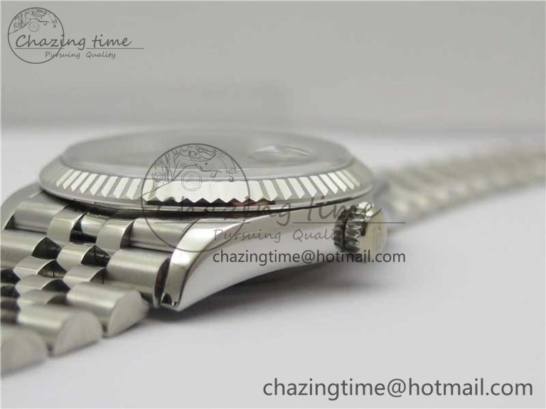DateJust 36 SS 126234 BP Maker 1:1 Best Edition Fluted Bezel Gray Roman Dial on Jubilee Bracelet