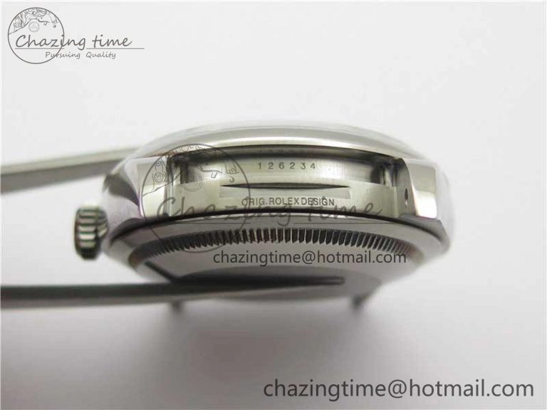 DateJust 36 SS 126234 BP Maker 1:1 Best Edition Fluted Bezel Gray Roman Dial on Jubilee Bracelet