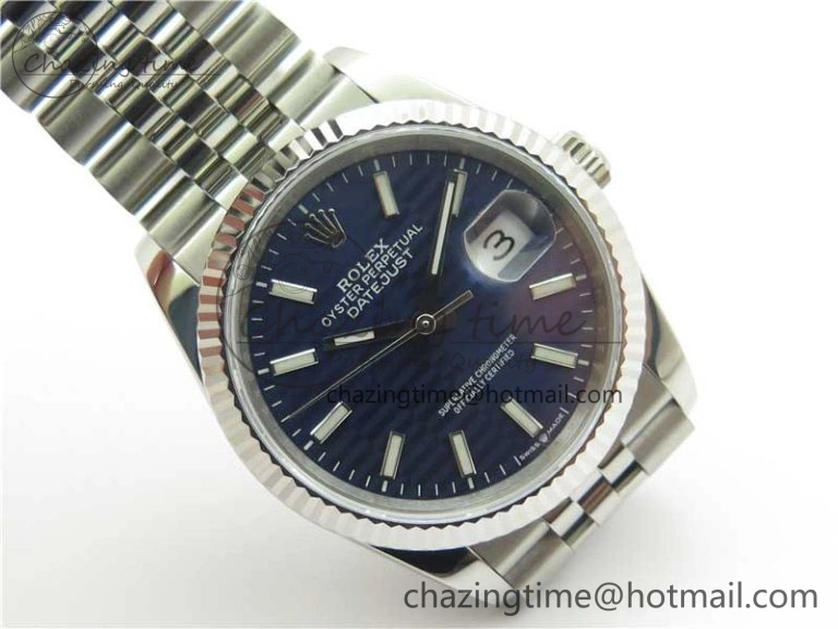 DateJust 36 SS 126234 BP Maker 1:1 Best Edition Fluted Bezel New Blue Dial on Jubilee Bracelet