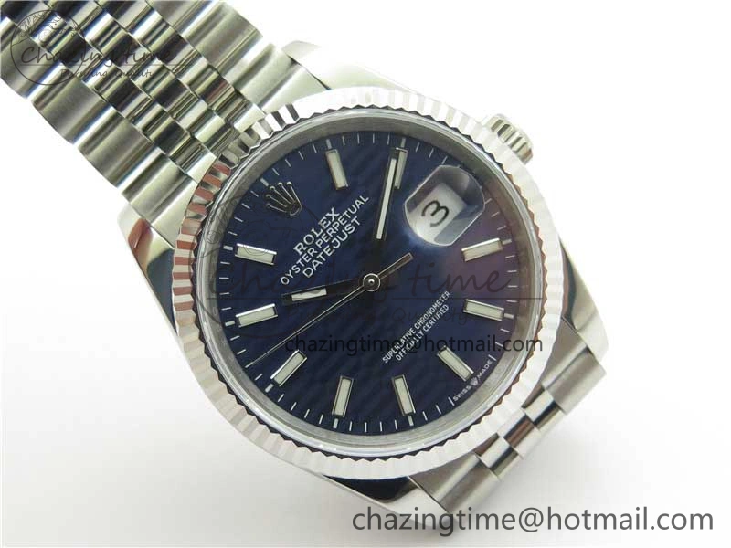DateJust 36 SS 126234 BP Maker 1:1 Best Edition Fluted Bezel New Blue Dial on Jubilee Bracelet