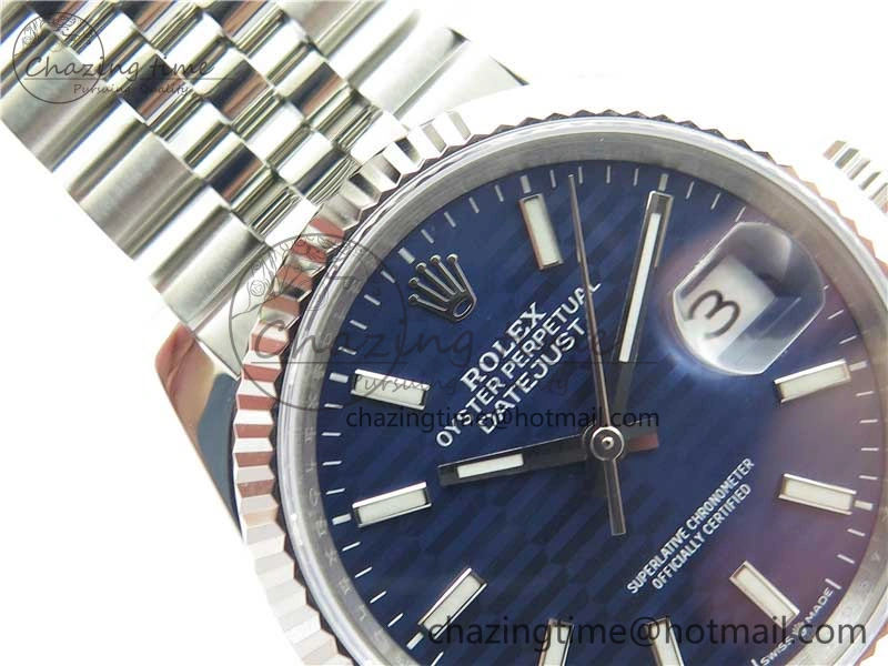 DateJust 36 SS 126234 BP Maker 1:1 Best Edition Fluted Bezel New Blue Dial on Jubilee Bracelet
