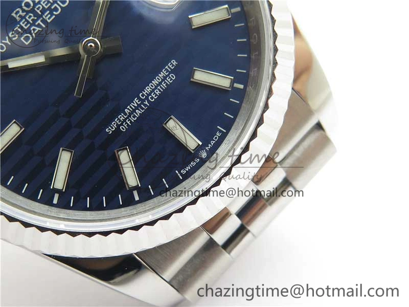 DateJust 36 SS 126234 BP Maker 1:1 Best Edition Fluted Bezel New Blue Dial on Jubilee Bracelet