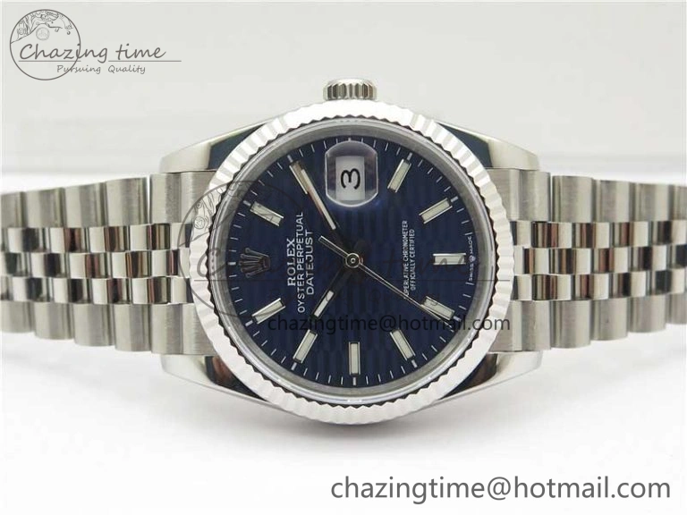 DateJust 36 SS 126234 BP Maker 1:1 Best Edition Fluted Bezel New Blue Dial on Jubilee Bracelet