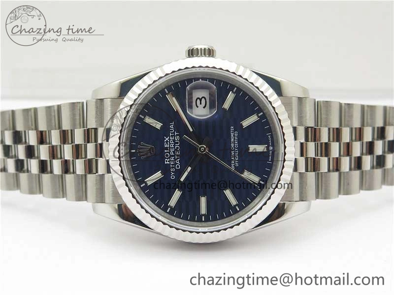 DateJust 36 SS 126234 BP Maker 1:1 Best Edition Fluted Bezel New Blue Dial on Jubilee Bracelet