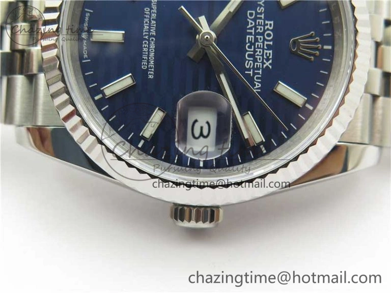 DateJust 36 SS 126234 BP Maker 1:1 Best Edition Fluted Bezel New Blue Dial on Jubilee Bracelet