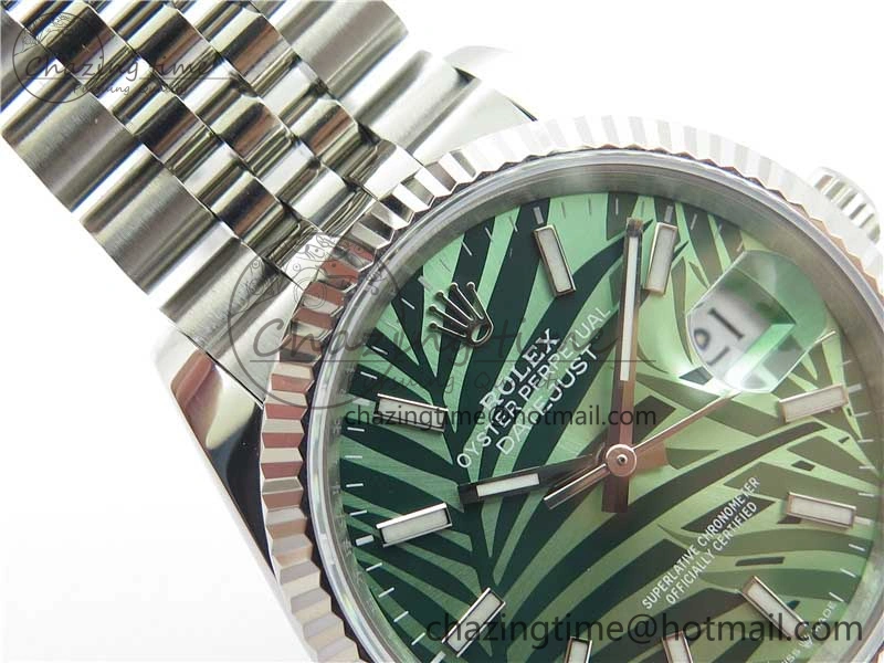 DateJust 36 SS 126234 BP Maker 1:1 Best Edition Fluted Bezel New Green Dial on Jubilee Bracelet