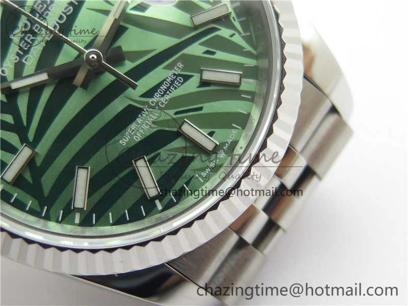 DateJust 36 SS 126234 BP Maker 1:1 Best Edition Fluted Bezel New Green Dial on Jubilee Bracelet