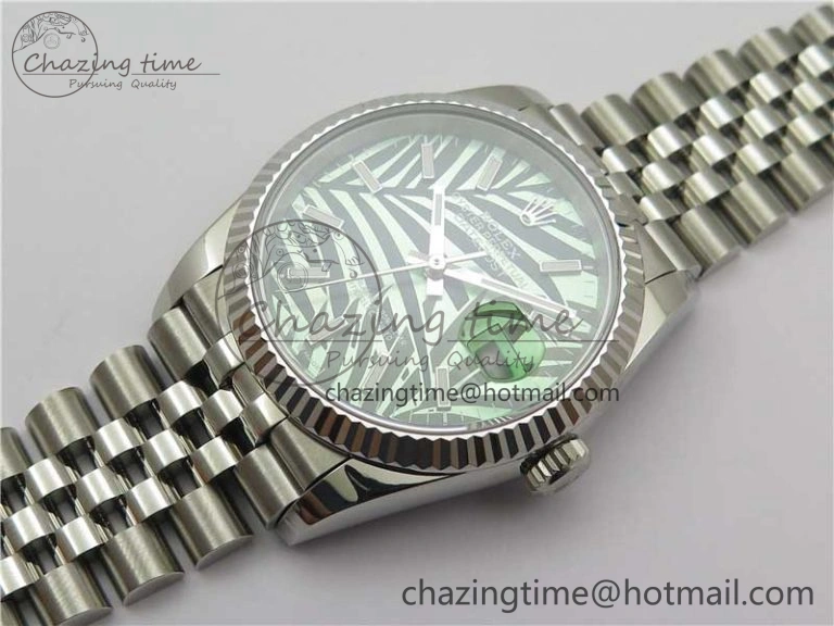 DateJust 36 SS 126234 BP Maker 1:1 Best Edition Fluted Bezel New Green Dial on Jubilee Bracelet