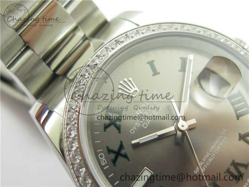 DateJust 36 SS 126234 BP Maker 1:1 Best Edition Gray Roman Dial on Oyster Bracelet