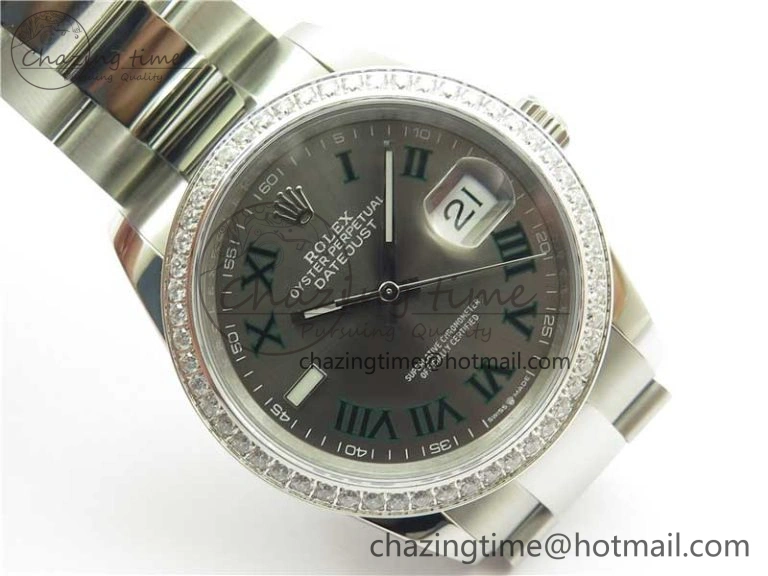 DateJust 36 SS 126234 BP Maker 1:1 Best Edition Gray Roman Dial on Oyster Bracelet