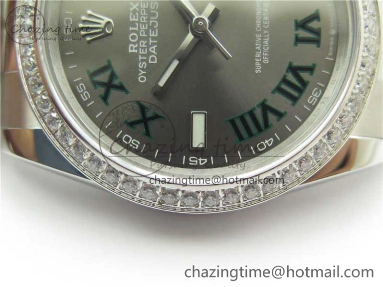 DateJust 36 SS 126234 BP Maker 1:1 Best Edition Gray Roman Dial on Oyster Bracelet