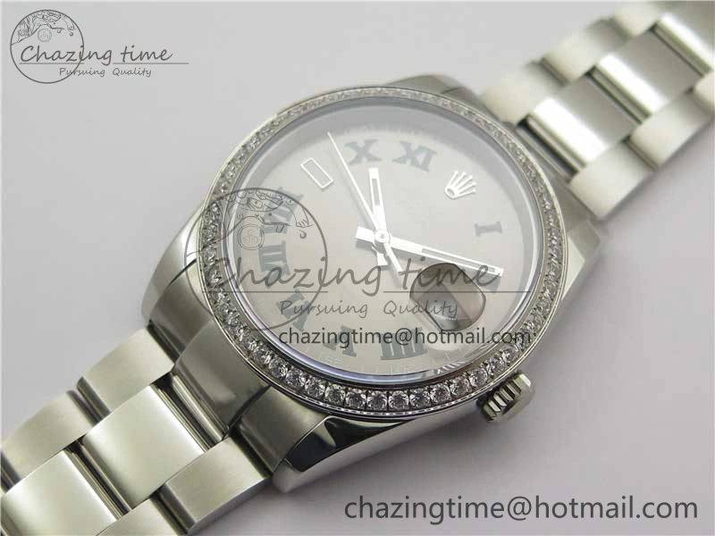 DateJust 36 SS 126234 BP Maker 1:1 Best Edition Gray Roman Dial on Oyster Bracelet