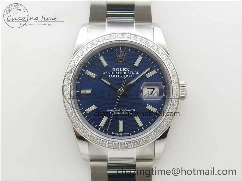 DateJust 36 SS 126234 BP Maker 1:1 Best Edition New Blue Dial on Oyster Bracelet