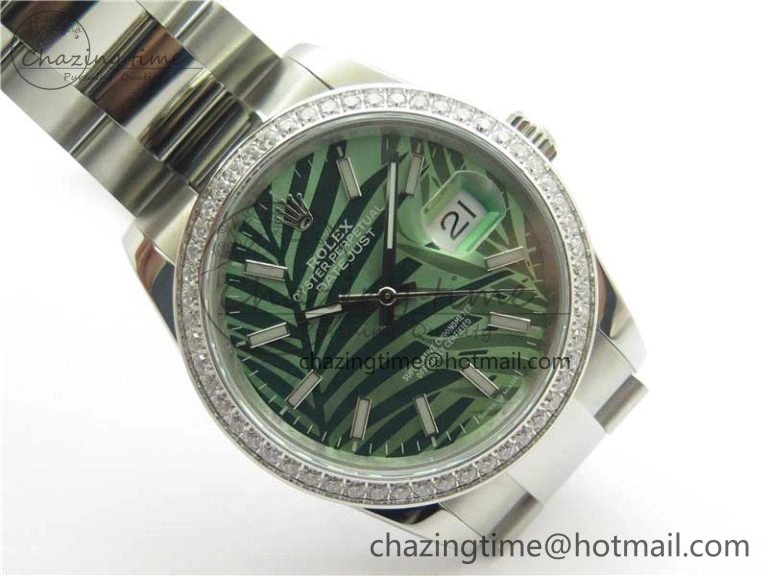 DateJust 36 SS 126234 BP Maker 1:1 Best Edition New Green Dial on Oyster Bracelet