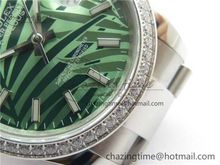 DateJust 36 SS 126234 BP Maker 1:1 Best Edition New Green Dial on Oyster Bracelet