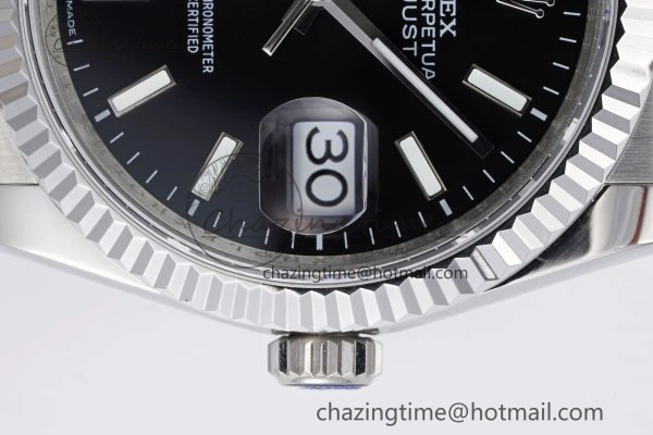 DateJust 36 SS 126234 JDF 904L Steel Black Dial Stick Markers on Jubilee Bracelet V2